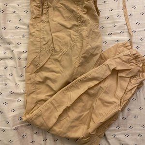 Zara Beige Paperbag Pants
